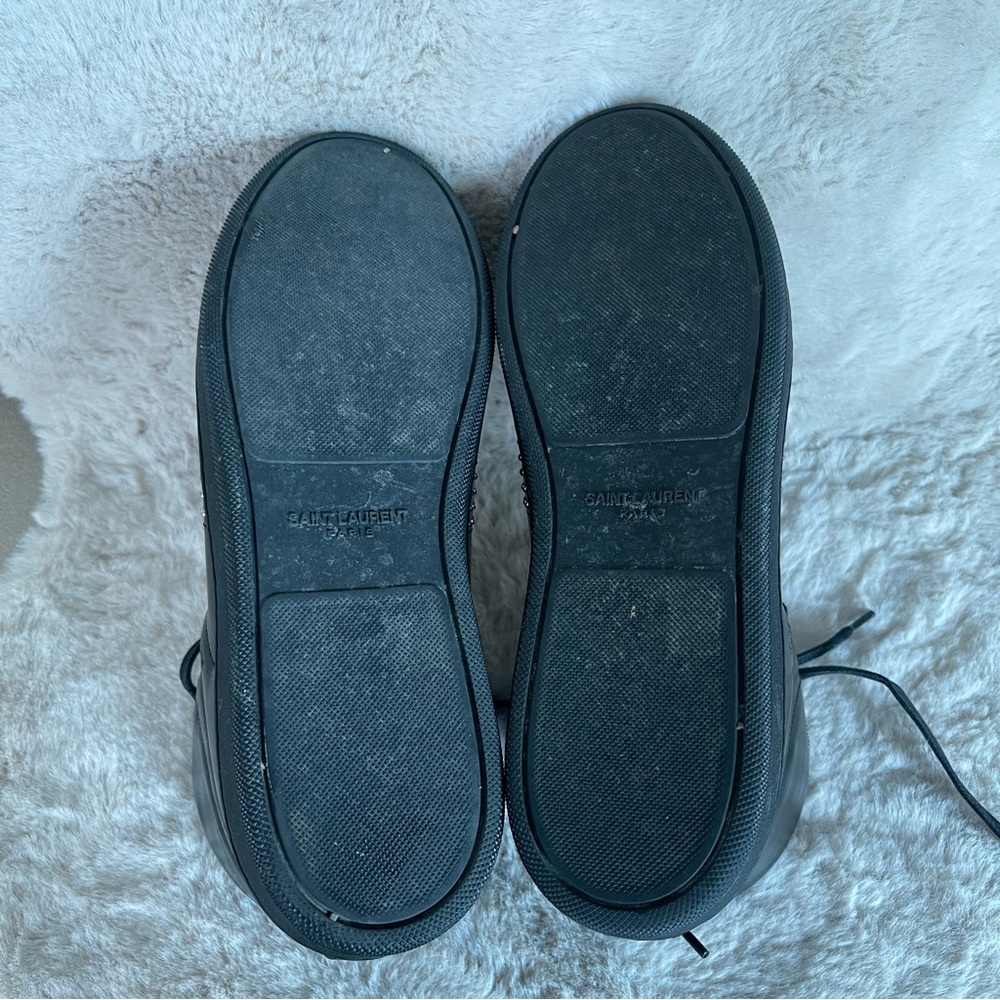 Yves Saint Laurent Black High-Top Sneakers - Picture 6 of 12
